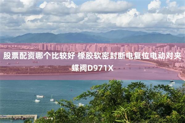 股票配资哪个比较好 橡胶软密封断电复位电动对夹蝶阀D971X