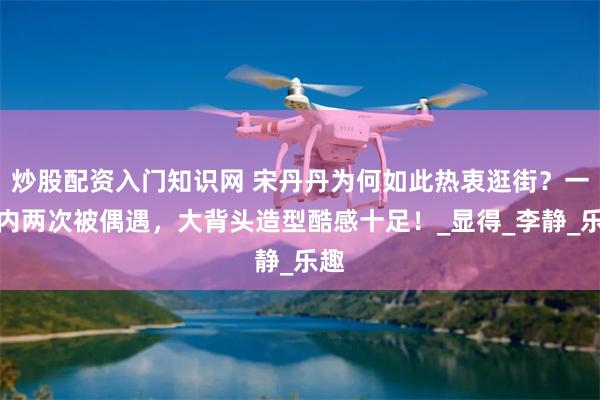 炒股配资入门知识网 宋丹丹为何如此热衷逛街？一周内两次被偶遇，大背头造型酷感十足！_显得_李静_乐趣