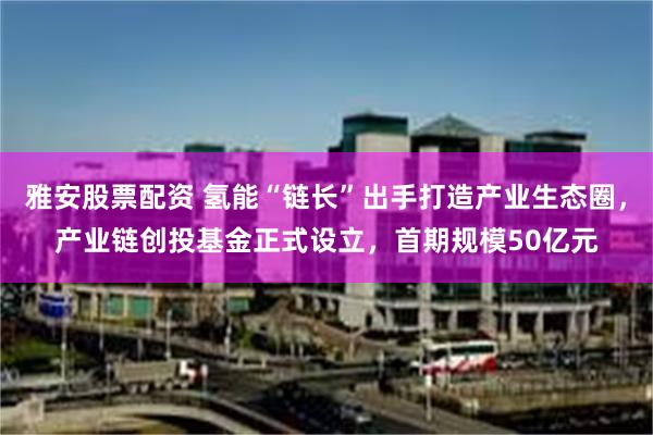 雅安股票配资 氢能“链长”出手打造产业生态圈，产业链创投基金正式设立，首期规模50亿元