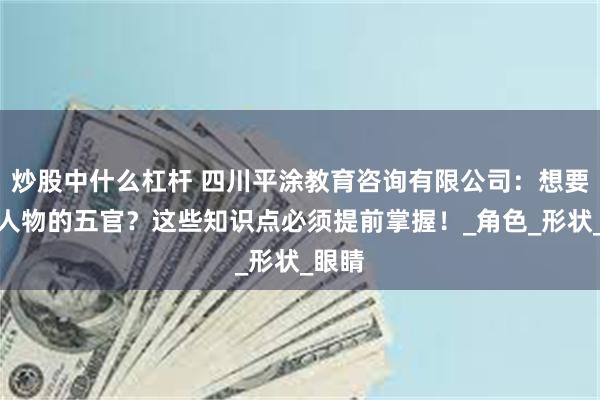 炒股中什么杠杆 四川平涂教育咨询有限公司：想要绘制人物的五官？这些知识点必须提前掌握！_角色_形状_眼睛